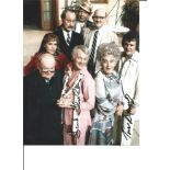 Are You being Served 10 x 8 inch colour cast photo signed by Trevor Bannister and Frank Thornton.