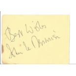 Dads Army John Le Mesurier signed vintage autograph album page with Clive Dunn on back. Good