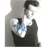 Christian Slater signed 8x10 b/w portrait photo. Good Condition. All autographs are genuine hand