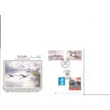 WW2 D-Day collection of covers. Terence Otway and Richard Todd signed internetstamps 2004 FDCs