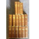 Charles Dickens 15 book collection brown collection C1930's Vintage 86 YRS OLD. Good Condition.