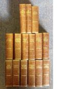 Charles Dickens 15 book collection brown collection C1930's Vintage 86 YRS OLD. Good Condition.