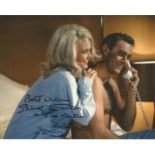 Goldfinger James Bond Shirley Eaton signed 10 x 8 colour photo with Sean Connery. She has added