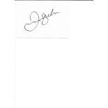 David Beckham signed white card with colour photo, note on back England Training Ground 2003. Good