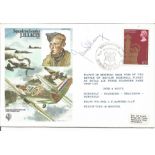 Top WW2 Battle of Britain fighter ace Sqn Ldr James Lacey DFM signed on his own RAF flown Historic