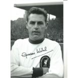 Football Gordon Milne 12x8 Signed B/W Photo Pictured In Liverpool Kit. Good Condition. All