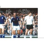 Football Alan Curtis And Leighton James 10x8 Signed Colour Photo Pictured Playing For Swansea