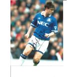 Football Ian Snodin 10x8 Signed Colour Photo Pictured In Action For Everton. Good Condition. All