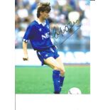 Football Ian Snodin 10x8 Signed Colour Photo Pictured In Action For Everton. Good Condition. All