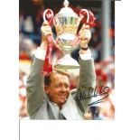 Football Alan Curbishley 10x8 Signed Colour Photo Pictured With The Championship Playoff Final