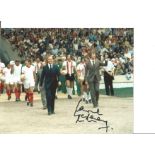 Football Lawrie McMenemy 10x8 Signed Colour Photo Picture Leading Southampton Out For The Charity