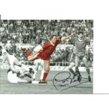 Football Phil Neal 10x8 Signed Colour Enhanced Photo Pictured In Action For Liverpool