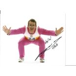 Ski Jumping Eddie The Eagle Edwards 10x8 Signed Colour Photo. Good Condition. All autographs are