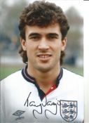 Football Tony Dorigo 12x8 Signed Colour Photo Pictured On Duty For England. Good Condition. All