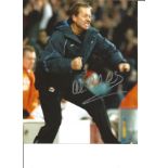 Football Alan Curbishley 12x8 Signed Colour Photo Pictured While On The Touch Line While Manager