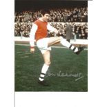 Football Jon Sammels 10x8 Signed Colour Photo Pictured Running Out At Highbury During His Time