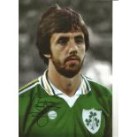 Football Mark Lawrenson 10x8 Signed colour Ireland Photo. Good Condition. All autographs are genuine