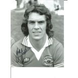 Football Joe Jordan 10x8 Signed Black And White Photo Pictured In Manchester United Kit. Good