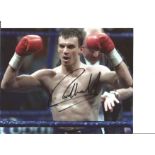 Boxing Richie Woodhall 10x8 Signed Colour Photo Pictured Celebrating After One Of His Fights. Good