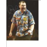 Darts Wayne Hawaii 501 Mardle 10x8 Signed Colour Photo Pictured In Action