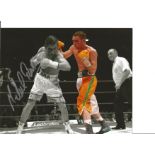 Boxing Michael Gomez 12x8 Signed Colour Photo. Good Condition. All autographs are genuine hand
