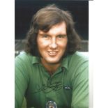 Football Joe Corrigan 12x8 Signed Colour Photo Pictured During His Playing Days With Manchester