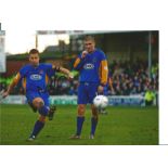 Football Nigel Jemson 12x8 Signed Colour Photo Pictured In Action For Shrewsbury Town