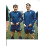 Football Bobby Tambling 10x8 Signed Colour Photo Pictured In Chelsea Kit. Good Condition. All