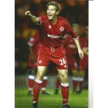 Football Noel Whelan 12x8 Signed Colour Photo Pictured In Action For Middlesbrough . Good Condition.