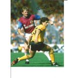 Football Leighton James 10x8 Signed Colour Photo Pictured In Action For Burnley. Good Condition. All