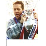 Football Alan Curbishley 10x8 Signed Colour Photo Pictured With League Championship Trophy While