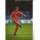 Football Ron Clayton Blackmore 10x8 Signed Colour Photo Pictured During His Playing Days With Man
