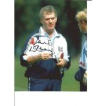 Football Lawrie McMenemy 10x8 Signed Colour Photo Pictured During His Time With The England Coaching