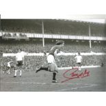 Football Sammy Mcilroy 10x8 Signed B/W Photo Pictured In Action For Manchester United. Good