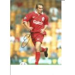 Football Jason McAteer 10x8 Signed Colour Photo Pictured In Action For Liverpool. Good Condition.