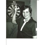 Darts Keith Deller 10x8 Signed B/W Photo . Good Condition. All autographs are genuine hand signed