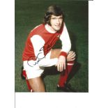 Football Peter Storey 10x8 Signed Colour Photo Pictured In Arsenal Kit