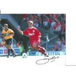 Football Jason McAteer 10x8 Signed Colour Photo Pictured In Action For Liverpool. Good Condition.