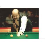 Snooker Willie Thorne 10x8 Signed Colour Photo Pictured In Action At The World Championship. Good