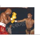 Boxing Steve Robinson 10x8 Signed Colour Photo Pictured In His World Title Fight With Naseem