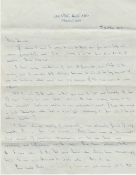 Sir Owen Wansbrough-Jones The Chief Scientist at the time hand written letter 1959 personal letter