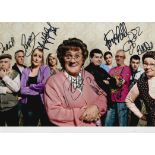 Mrs Browns Boys multiple signed 10x 8 inch colour cast photo signed by the nine key cast members