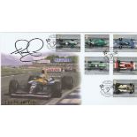 Formula 1 Nigel Mansell signed 2007 Internetstamps Grand Prix official FDC. Good Condition. All