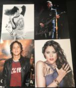 Music Collection 4 signed 10 x 8 inch photos including Louisa Allen aka Foxes, Eliza Doolittle