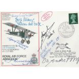 Great War German fighter aces multiple signed RAF Abingdon Nieuport cover. Signed by Horst Merz,