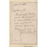 British Artists collection Small selection of ALS hand written letters by various British artists,