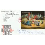 Christopher Lee and Ian McKellen signed Royal Shakespeare Company Royal Mail FDC with neat typed