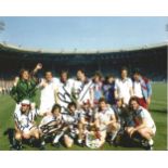 Football West Ham 1980 FA Cup 10x8 Colour Photo Signed By 8 Of The Hammers Winning Side Includes