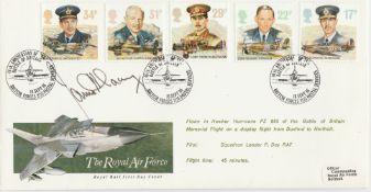 Battle of Britain top fighter ace James Ginger Lacey signed 1986 RAF FDC. Good Condition. All