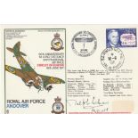 WW2 ACM Ralph Cochrane signed RAF Andover Bristol Blenheim cover. Air Chief Marshal Sir Ralph